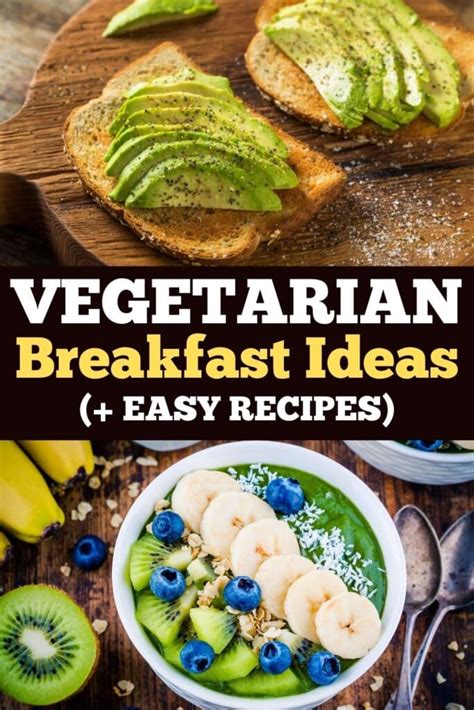 20 Vegetarian Breakfast Ideas (+ Easy Recipes) - Insanely Good