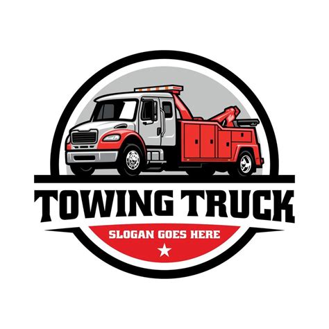 Towing and service truck illustration logo vector 19149716 Vector Art at Vecteezy