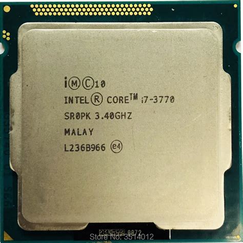 Intel Core i7 3770 i7 3770 3.4 GHz Quad Core CPU Processor 8M 77W LGA ...