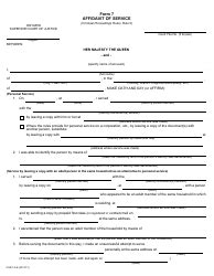 Form 7 - Fill Out, Sign Online and Download Fillable PDF, Ontario Canada | Templateroller