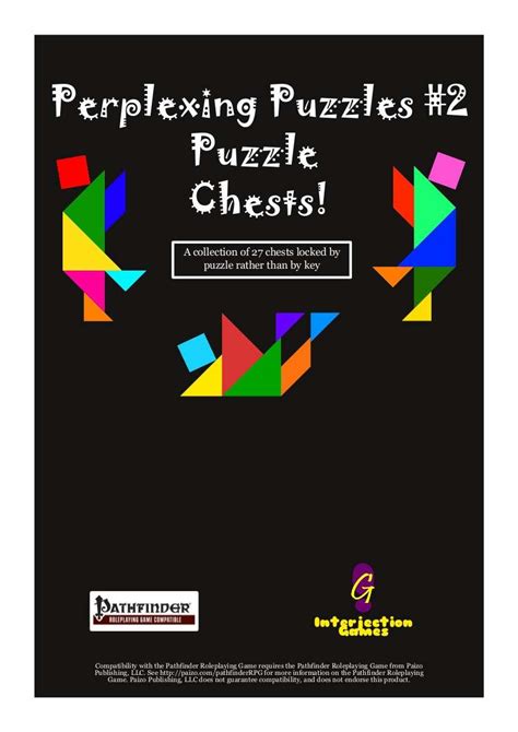 Perplexing Puzzles #2: Puzzle Chests - Interjection Games | RPGNow.com