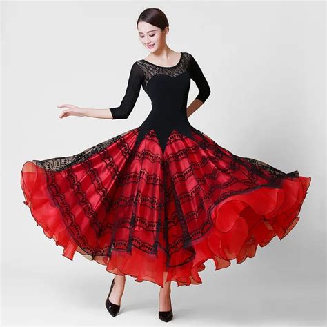 women ballroom dance dress standard ballroom dress viennese waltz dress Spanish dance costumes ...