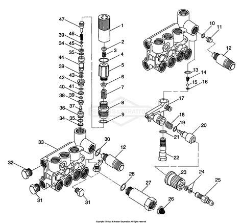 Briggs and Stratton Power Products 9858-1 - 6,000 CP Pressure Washer Parts Diagram for Pump ...