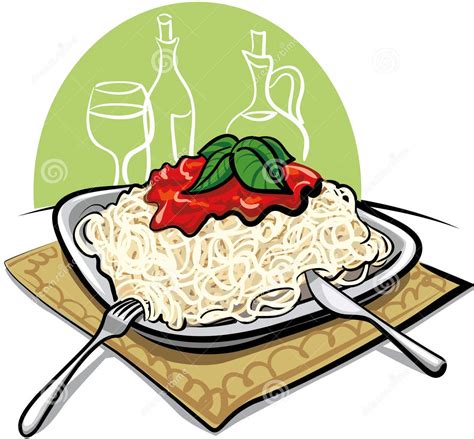 Plate Of Spaghetti Clipart | Free download on ClipArtMag