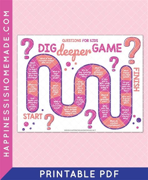 Dig Deeper Game – Happiness is Homemade