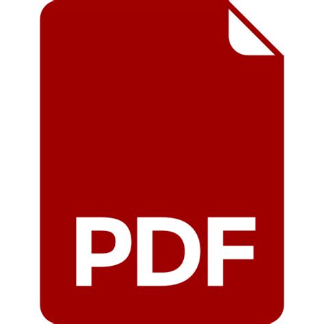 Red PDF icon (PNG symbol)