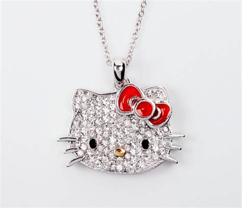 Hello Kitty Large Pendant Crystals: Red Bow | Hello kitty jewelry, Hello kitty clothes, Hello kitty