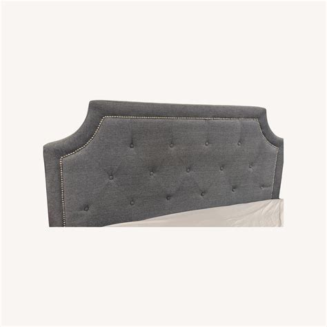 Wayfair Gray Tufted Headboard - AptDeco