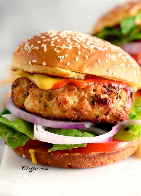 Ground Chicken Burgers - Chefjar