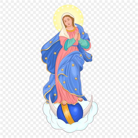 Blessed Virgin Mary Vector Hd Images, Immaculate Conception Of The ...