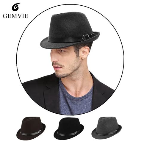 Unisex Jazz Cap Vintage British Style Jazz Hat Fedoras Men Women ...