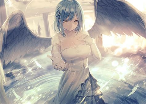 Anime Girl With Wings Poster By Iochar Displate | The Best Porn Website