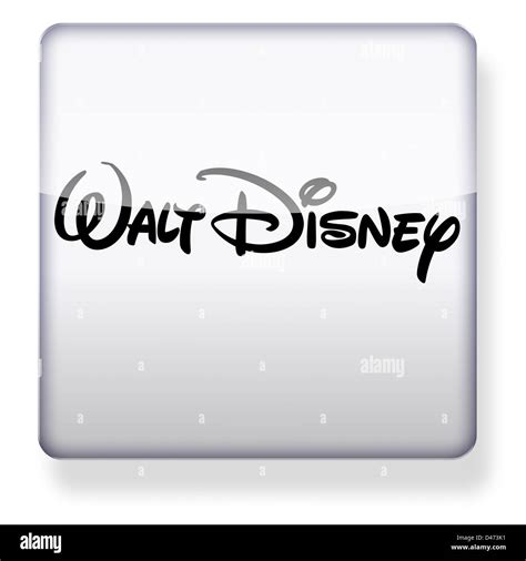 Walt Disney logo as an app icon. Clipping path included Stock Photo - Alamy