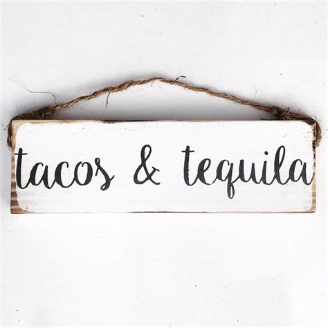 Tacos and Tequila / wall art / wood sign / by SeaGypsyCalifornia