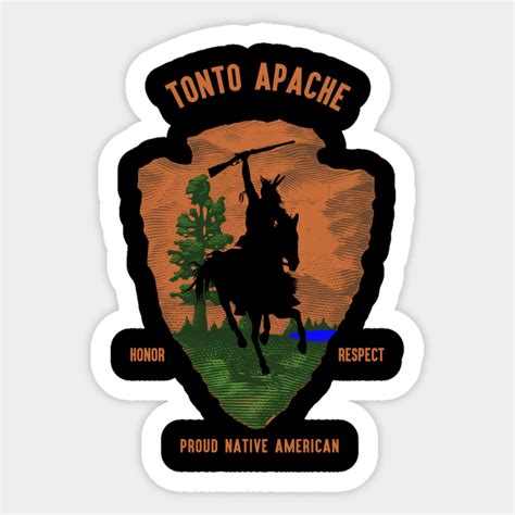 TONTO APACHE Tribe Native American Indian Retro Arrow - Tonto Apache - Sticker | TeePublic