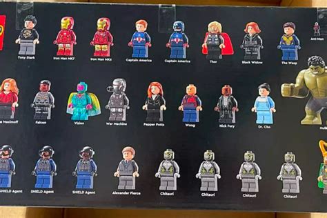 New leak on the Lego Avengers Tower set: photos reveal the full Linup of the Minifigures ...