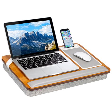 Rossie Home Premium Acacia Wood Lap Desk for laptops - Golden Saddle ...