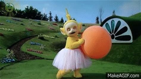 Teletubbies - Laa-laa Dances in a Tutu and Throws Her Ball High & Magic ...