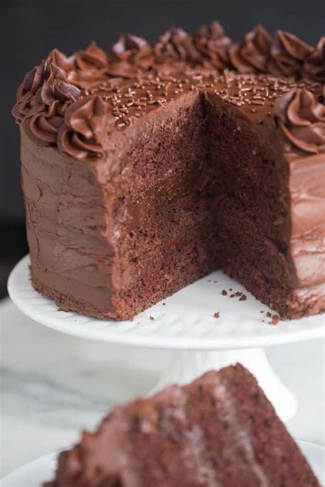 Dark Chocolate Cake - Tastes Better From Scratch