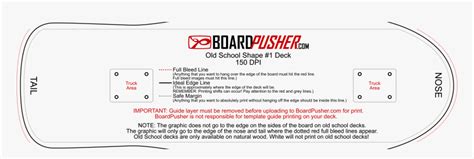 Skateboard Deck Template, HD Png Download , Transparent Png Image - PNGitem