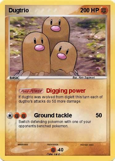 Pokémon Dugtrio 59 59 - Digging power - My Pokemon Card