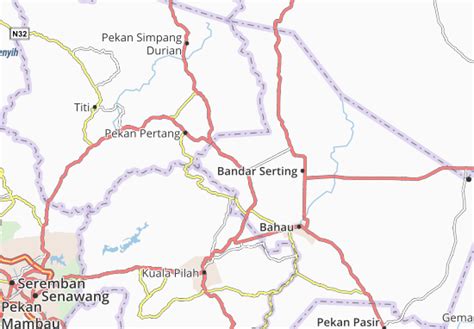 Mapa MICHELIN Kampung Ulu Serting - plano Kampung Ulu Serting - ViaMichelin