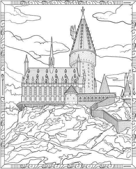 splendid harry potter hogwarts castle coloring page for all ages | Harry potter coloring pages ...