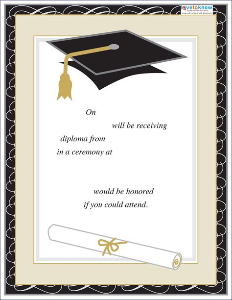 Formal Graduation Announcement Wording - Announcement : Resume Template ...