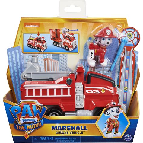 Buy PAW Patrol, Marshall’s Deluxe Movie Transforming Fire Engine Toy ...