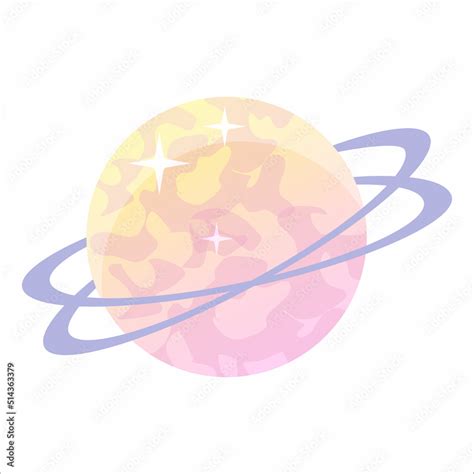 Retro vaporwave planet isolated y2k style. Aesthetic pop flat vector illustration. Y2k aesthetic ...