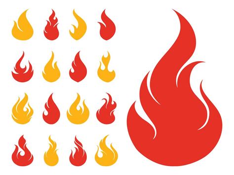 Free Burning Vectors - 2. Page | Fire icons, Icon set, Icon illustration