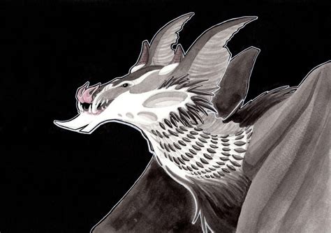 Bat Dragon, an art print by Amanda Blatch - INPRNT