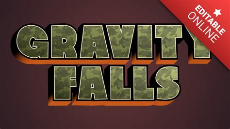 Customizable Gravity Falls Style Text | Text Effect Generator