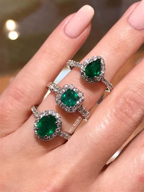 May Birthstone Emerald Rings | Birthstone jewelry, Jewelry, Wedding ring photography