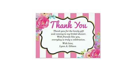 Thank You bridal Shower card | Zazzle.com