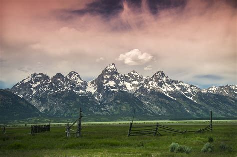 Sunrise at Tetons - Sunrise at Grand Teton national park right next to iconic Moulton Barn ...