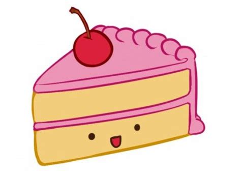 How to Draw a Kawaii (Cute) Cake Slice | Cute cakes, Cute food, Cute food kawaii