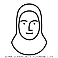 Hijab Coloring Pages - Ultra Coloring Pages