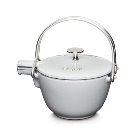 Staub Grey Tea Kettle + Reviews | Crate & Barrel | Tea kettle, Kettle, Tea pots