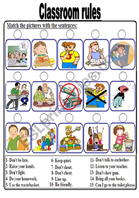 Pin on Activities 4 | Classroom rules, Kindergarten classroom rules ...