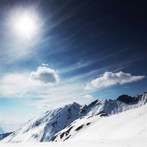 Sunny Snowy Mountain | Cool Wallpaper