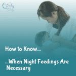 Baby Night Feedings: How to Know When They're Necessary