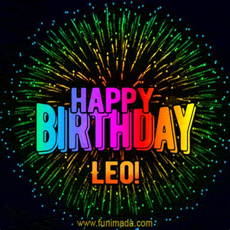 New Bursting with Colors Happy Birthday Leo GIF and Video with Music ...