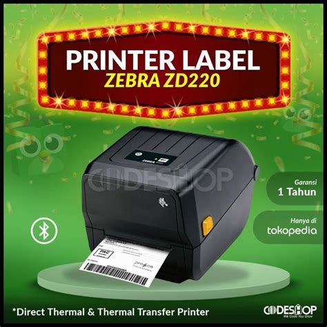 Jual Printer Barcode Zebra Zd220 / Zd-220 Printer Label Thermal Semicoated | Shopee Indonesia