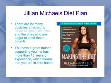 Jillian michaels diet plan