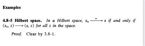 Solved Examples 4.8-5 Hilbert space. In a Hilbert space, xn | Chegg.com