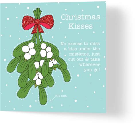 Christmas Kisses Mistletoe | Wuzci