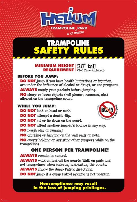 Trampolines are SO fun, but read up on our safety rules before jumping ...