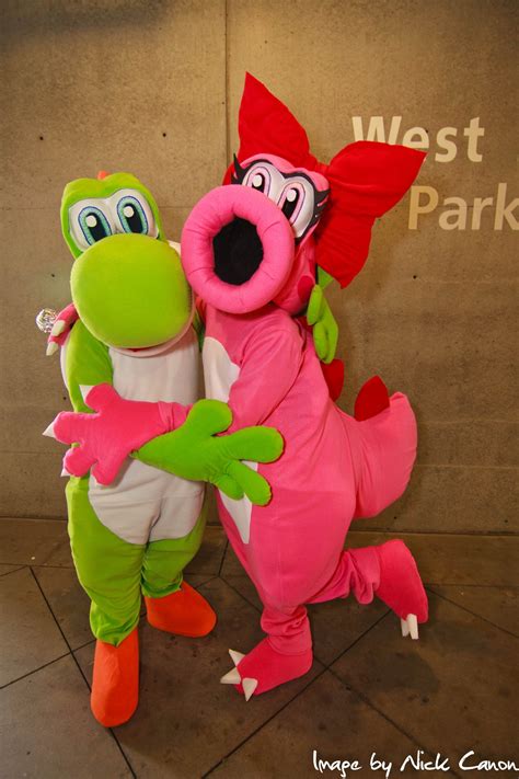 Yoshi and Birdo showing love by Chingrish on DeviantArt