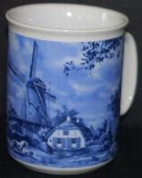 Mug -- Windmill with Pony Blue 4 inch